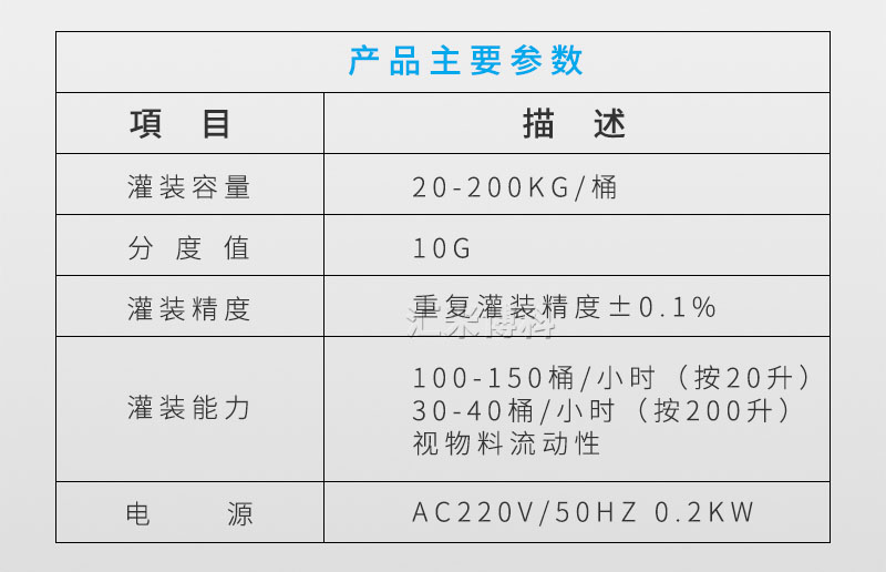 润滑油灌装机参数